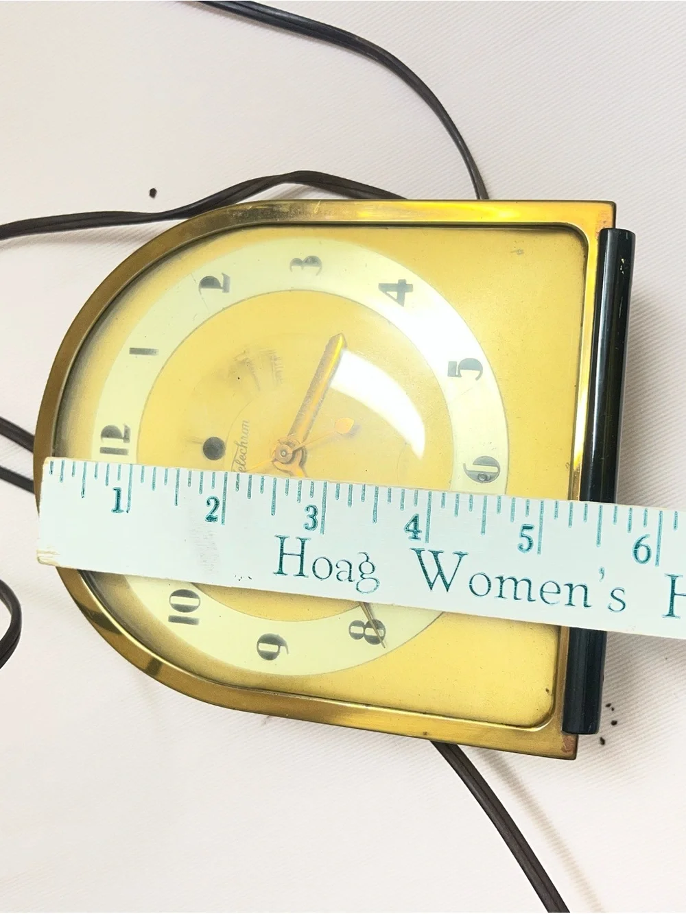 Yellow Wall Clock by - Retro Electric Home Decor vintage